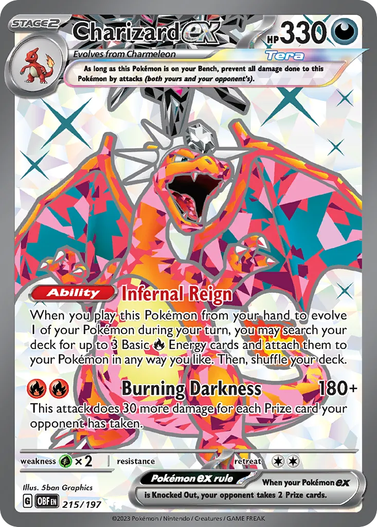 Charizard ex #215 card image