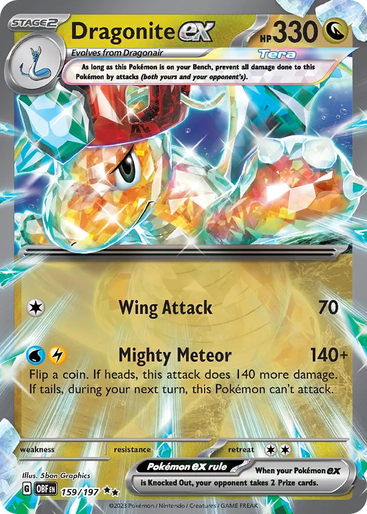 Dragonite ex card image