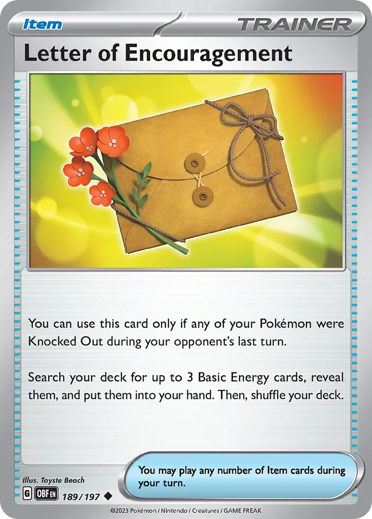 Letter of Encouragement card image