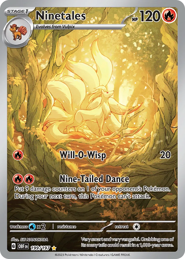 Ninetales #199 card image