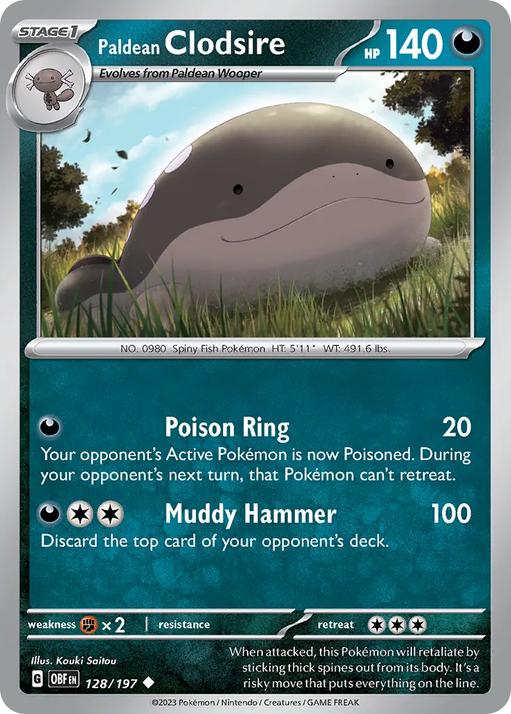 Paldean Clodsire card image