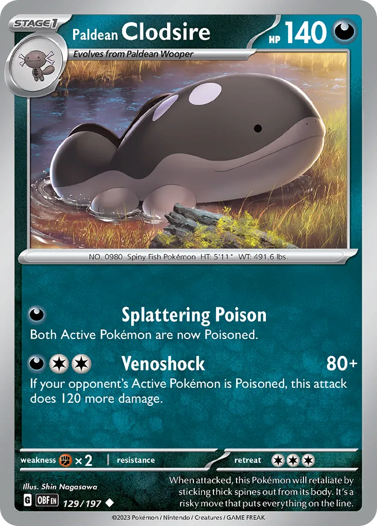 Paldean Clodsire card image
