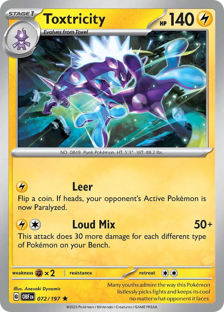 Toxtricity card image