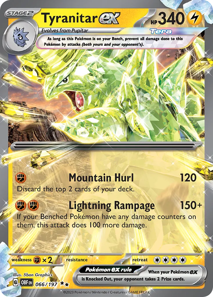Tyranitar ex card image