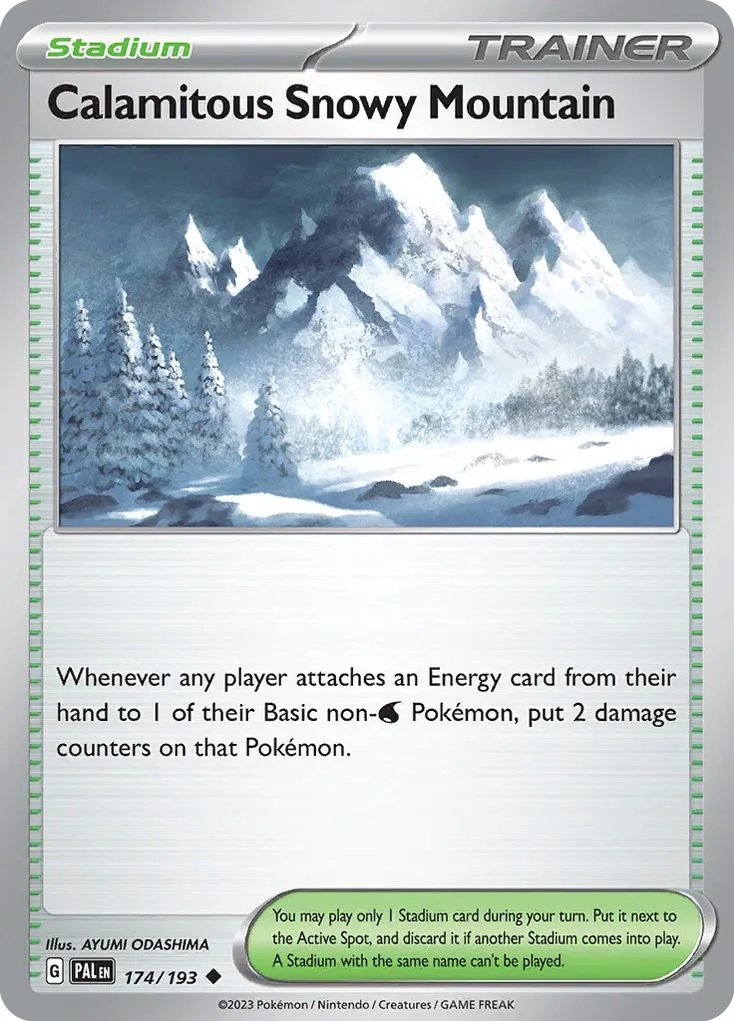 Calamitous Snowy Mountain card image
