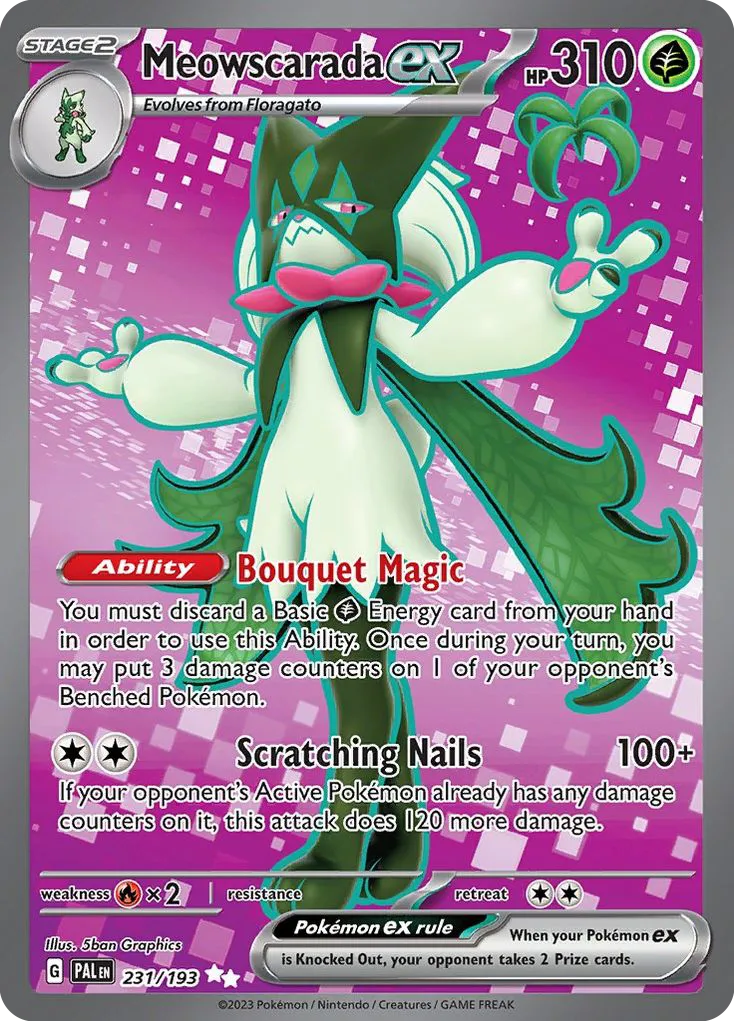Meowscarada ex card image