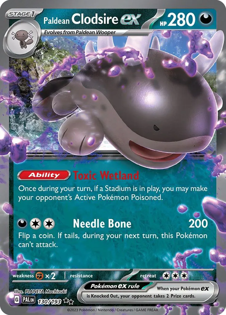 Paldean Clodsire ex card image