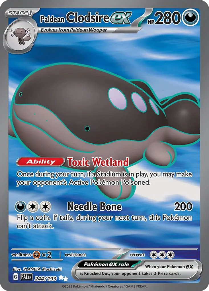 Paldean Clodsire ex card image