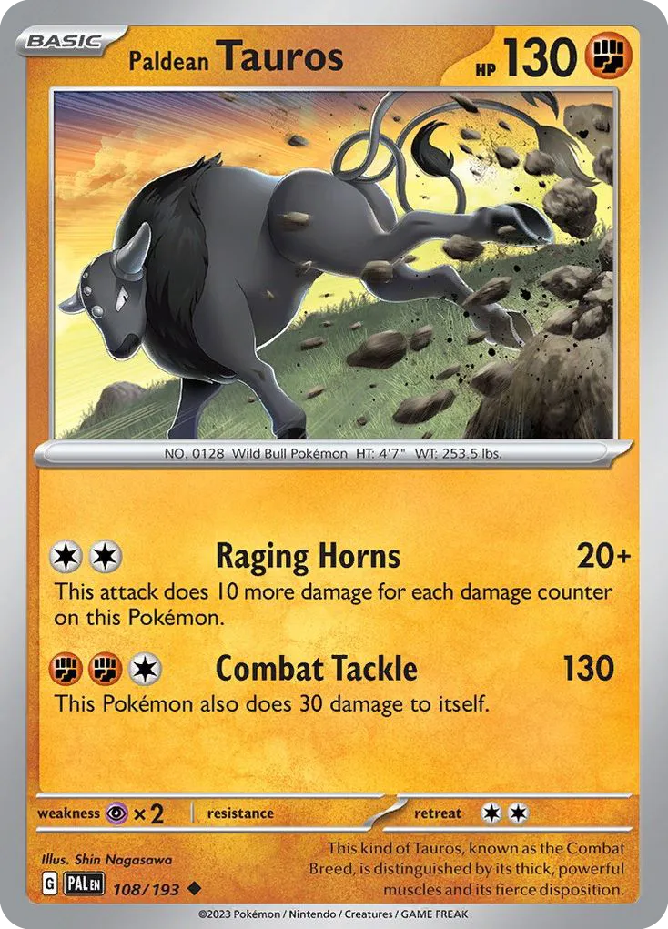 Paldean Tauros card image