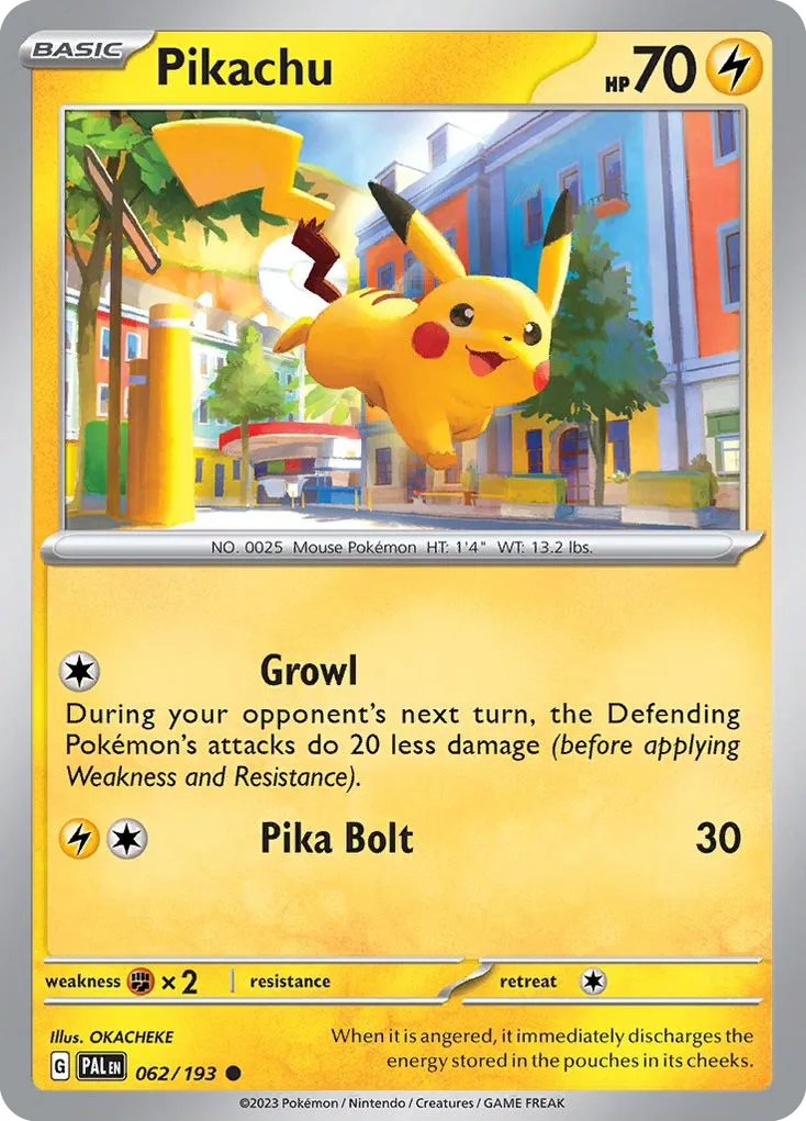 Pikachu card image
