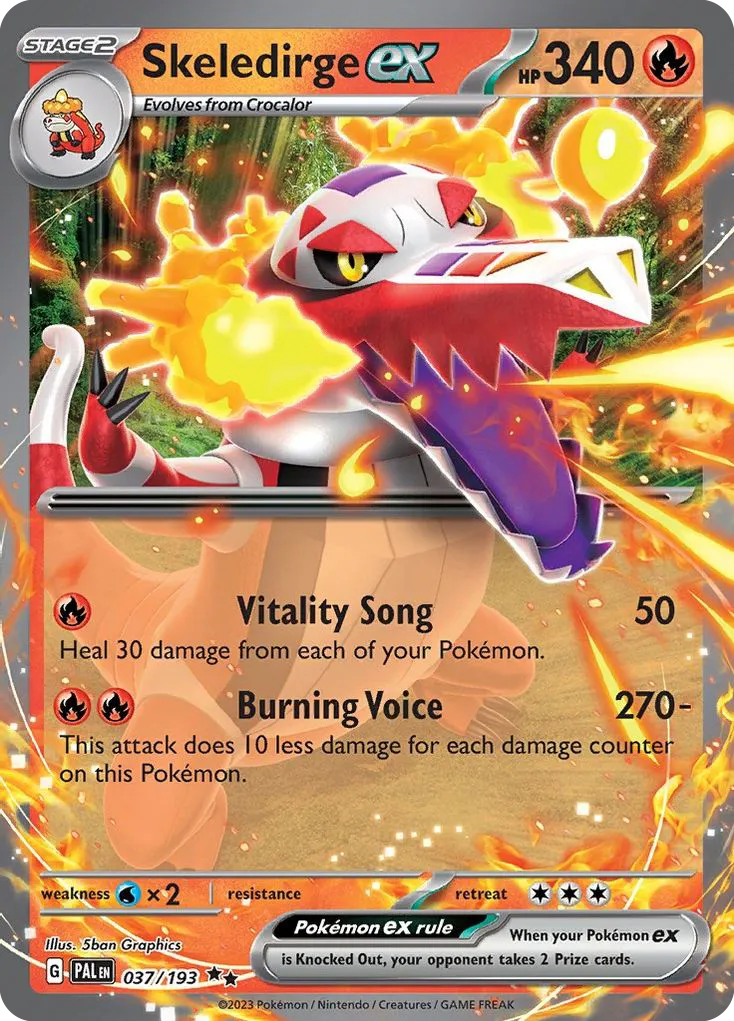 Skeledirge ex card image