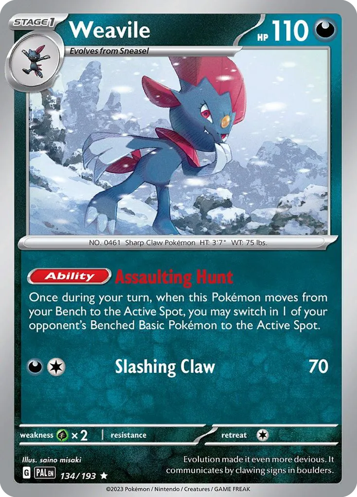 Weavile card image