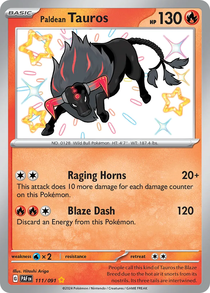 Paldean Tauros card image
