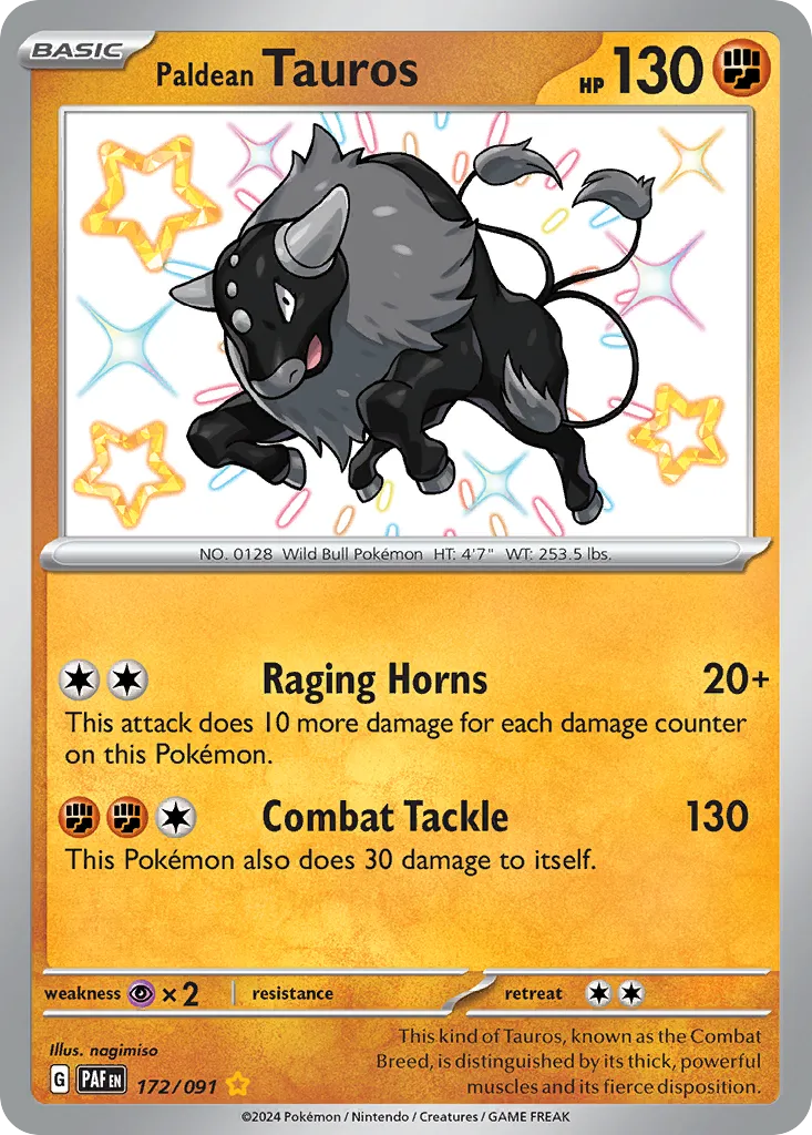 Paldean Tauros card image
