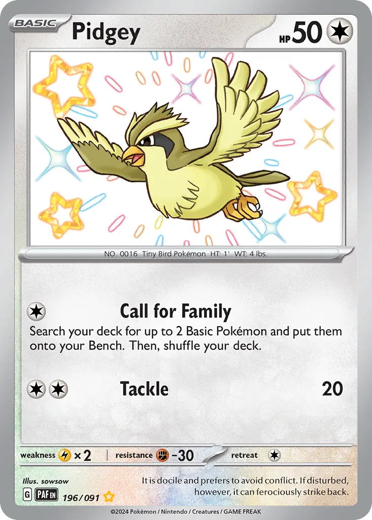 Pidgey card image