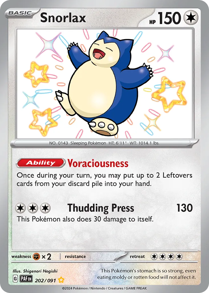 Snorlax #202 card image