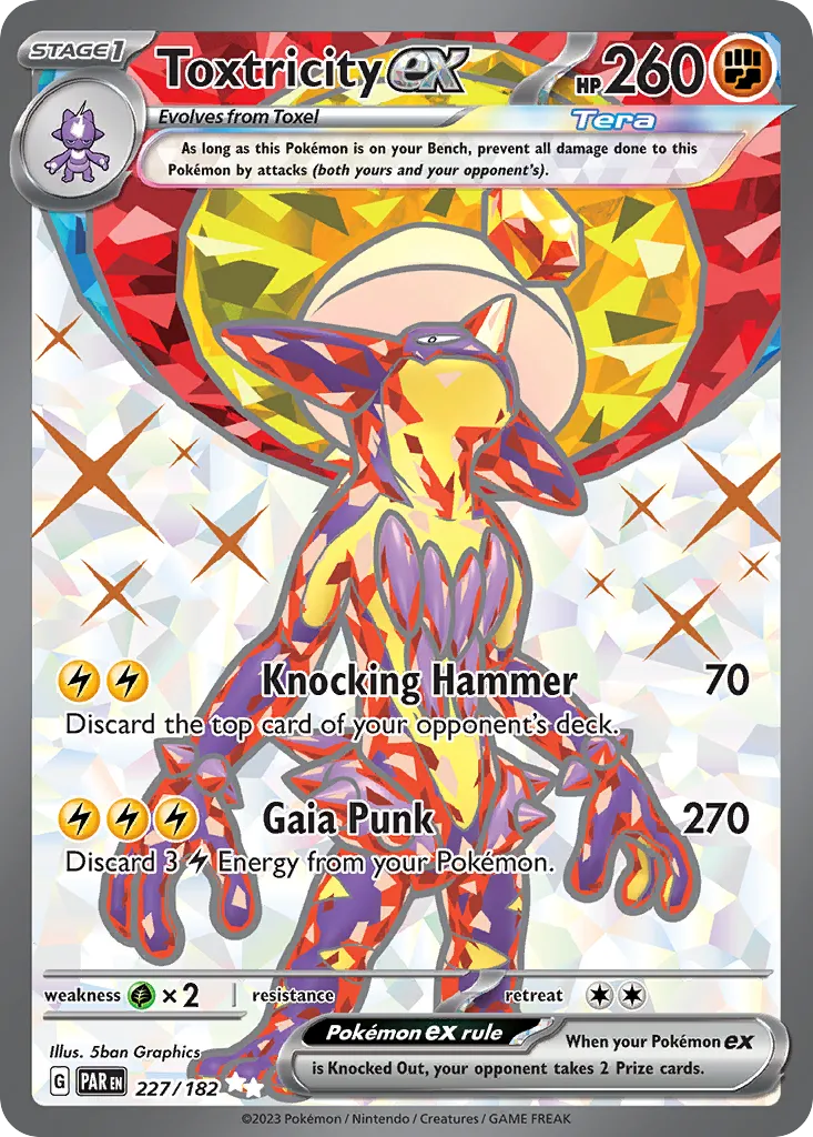 Toxtricity ex Paradox Rift #227 card image