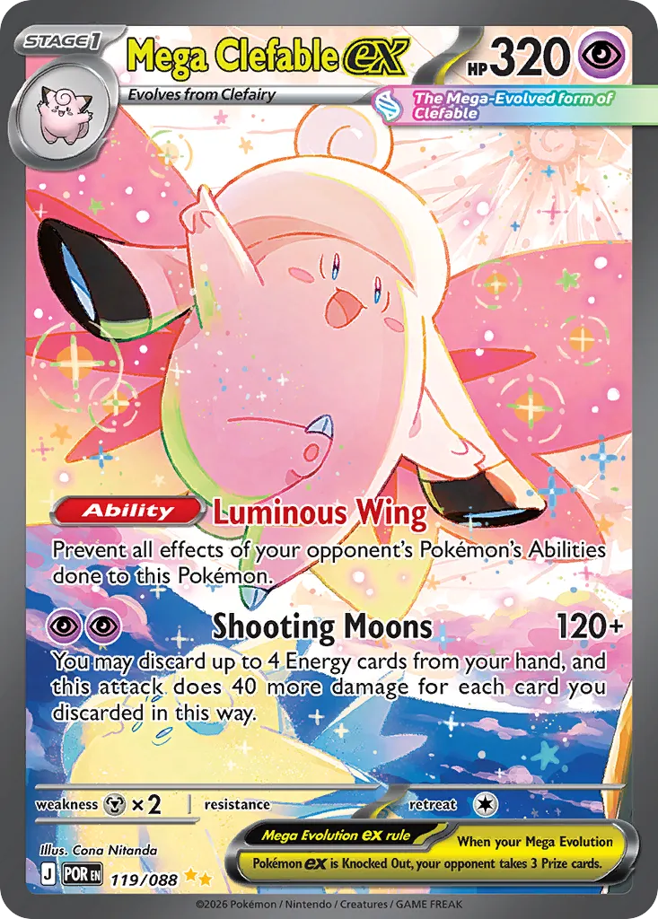 Mega Clefable ex #119 card image