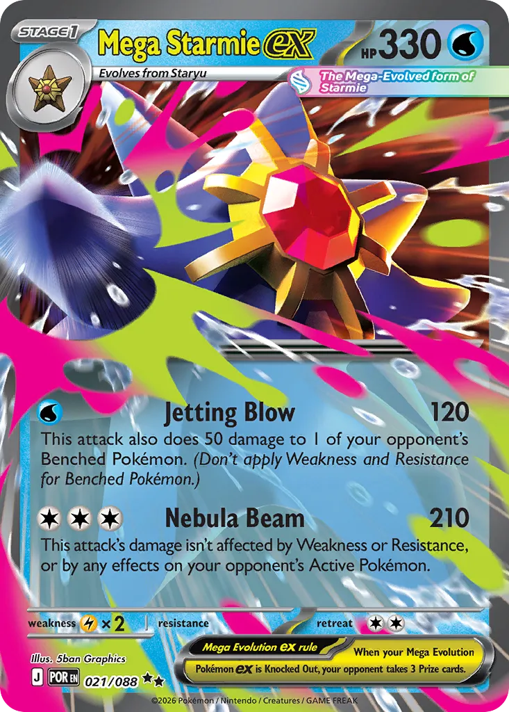 Mega Starmie ex card image