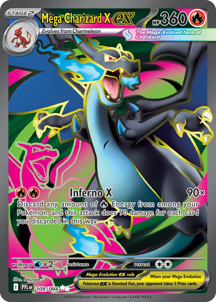 Mega Charizard X ex #109 card image