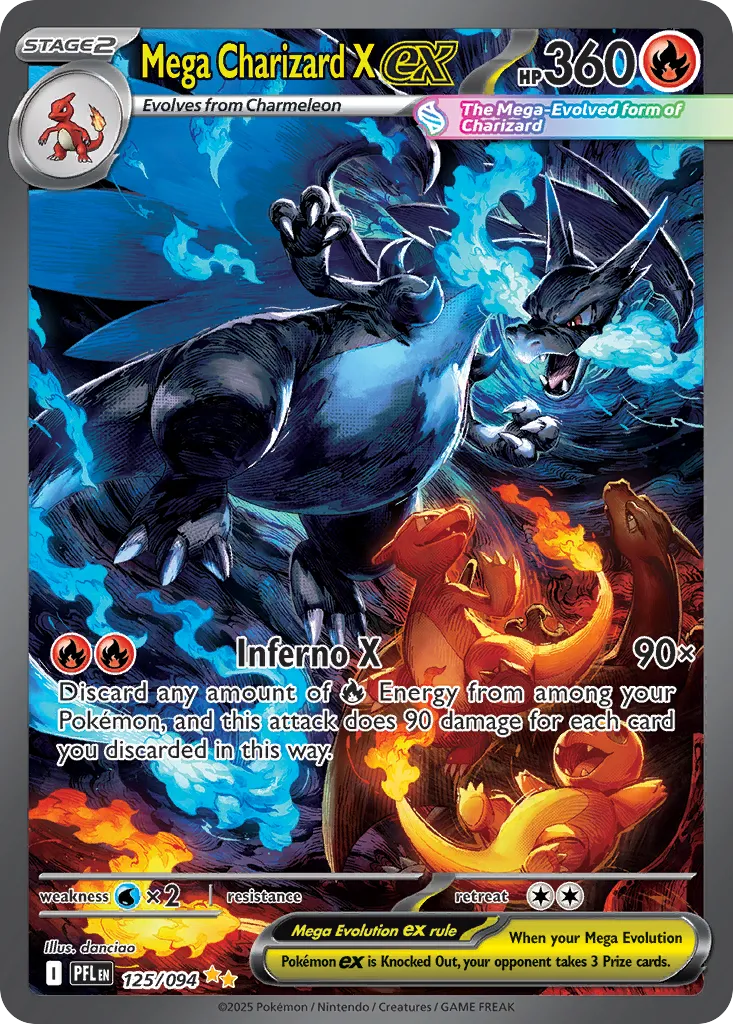 Mega Charizard X ex #125 card image