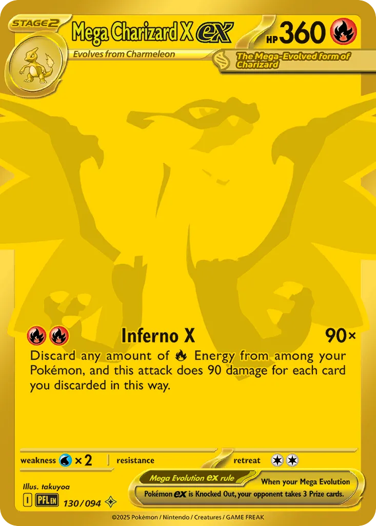 Mega Charizard X ex #130 card image
