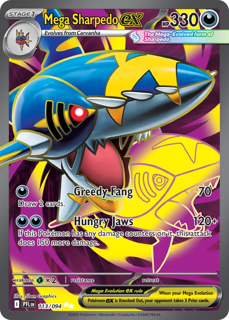 Mega Sharpedo ex card image