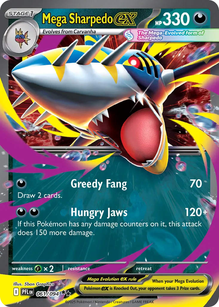 Mega Sharpedo ex card image