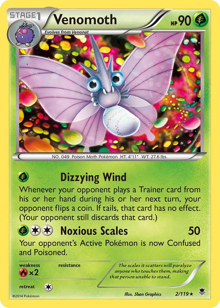 Venomoth card image