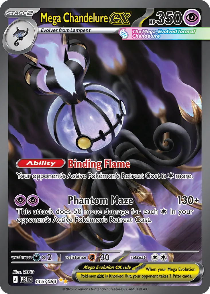 Mega Chandelure ex #115 card image