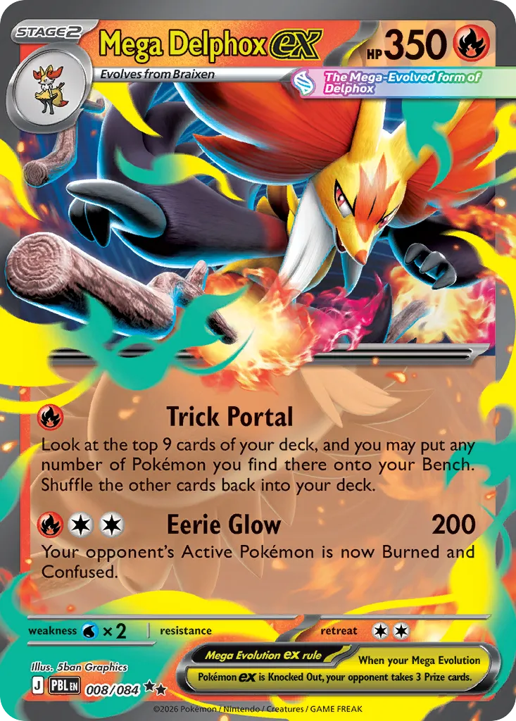Mega Delphox ex card image