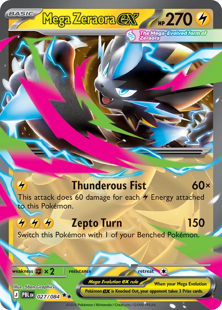 Mega Zeraora ex card image