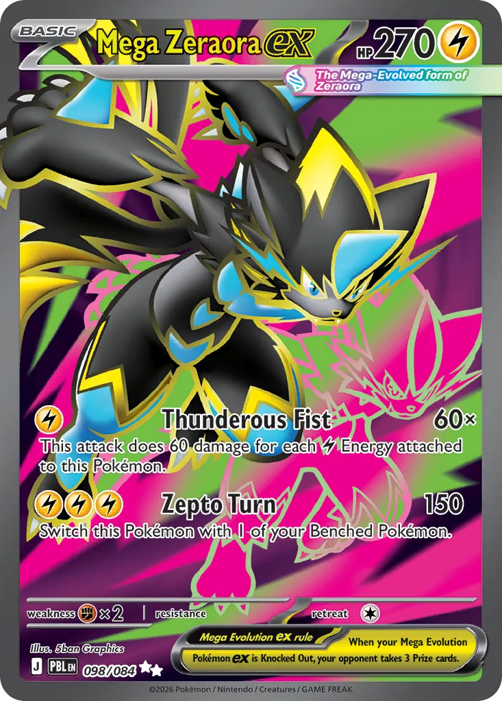 Mega Zeraora ex card image