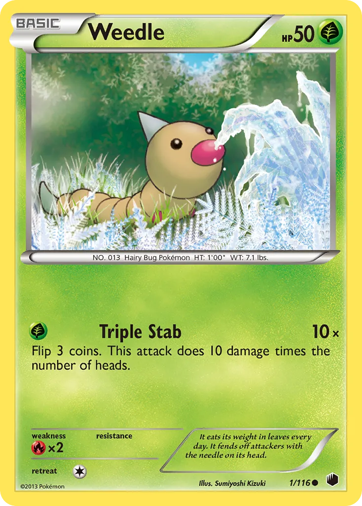 Weedle card image