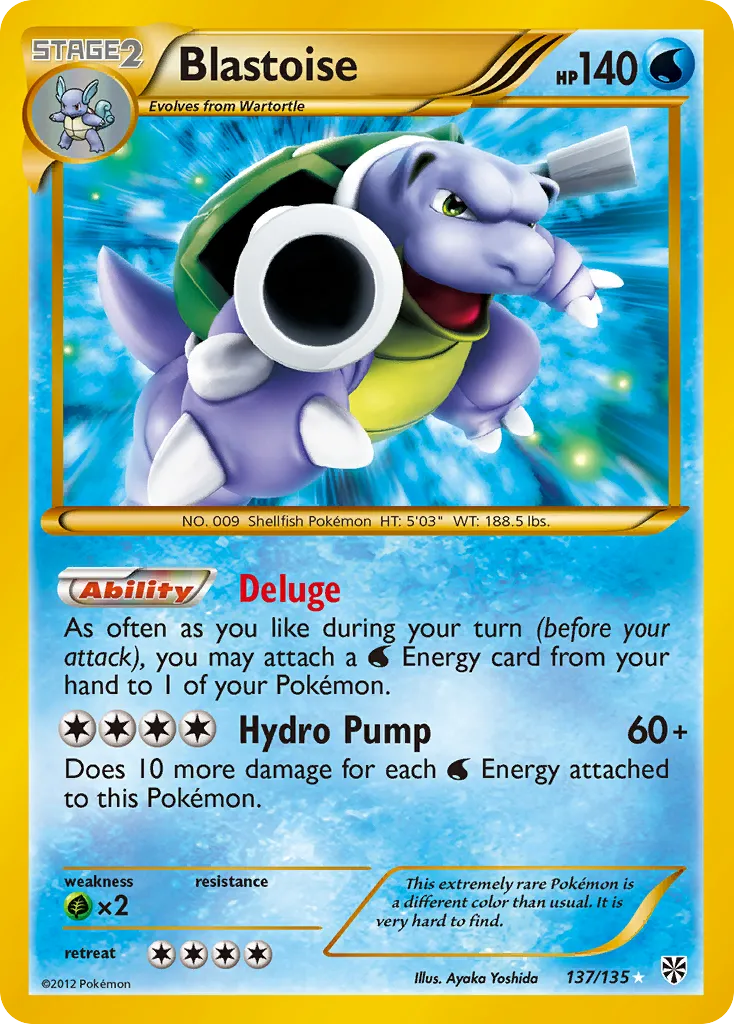 Blastoise #137 card image