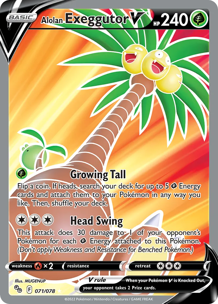 Alolan Exeggutor V card image