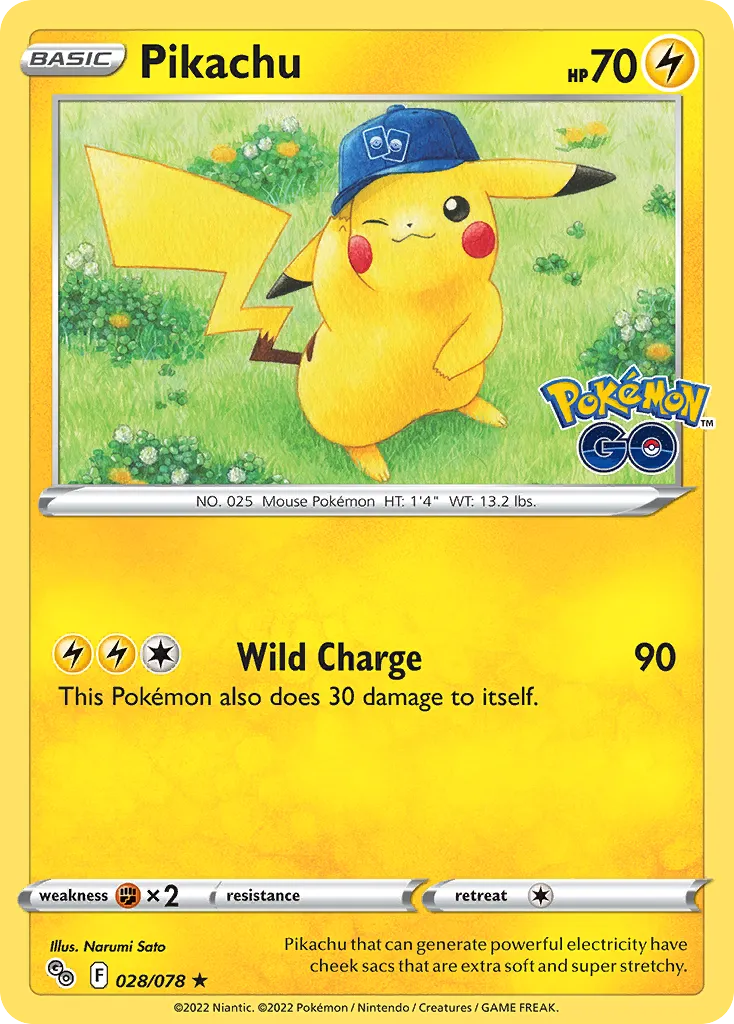 Pikachu card image