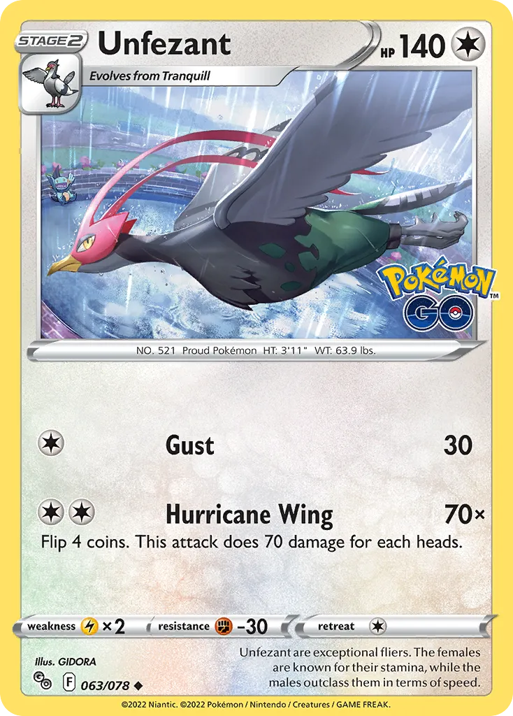 Unfezant card image