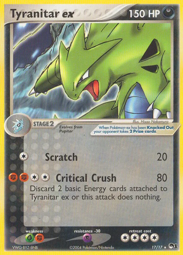 Tyranitar ex #17 card image
