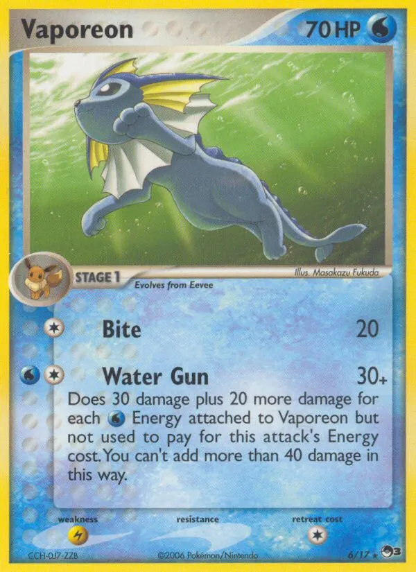 Vaporeon card image