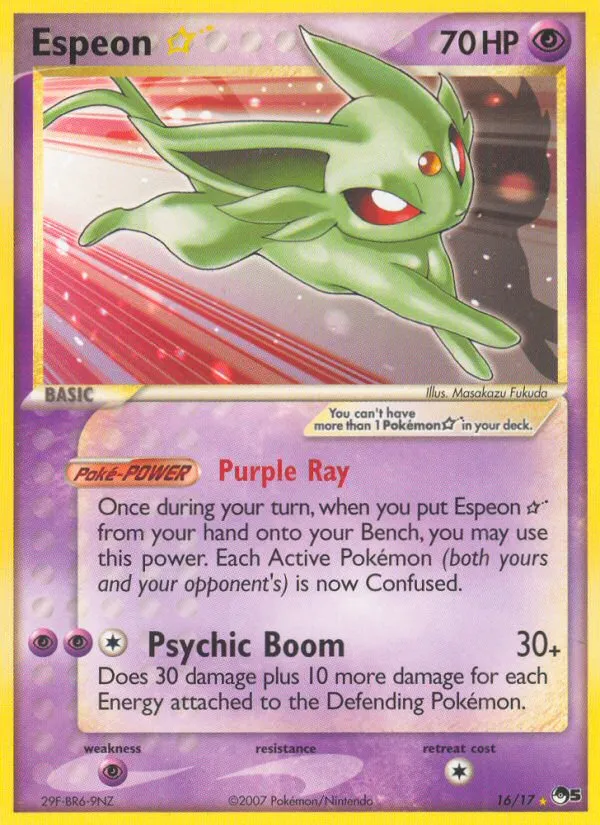Espeon Star #16 card image