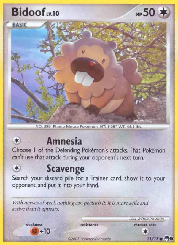 Bidoof #11 card image