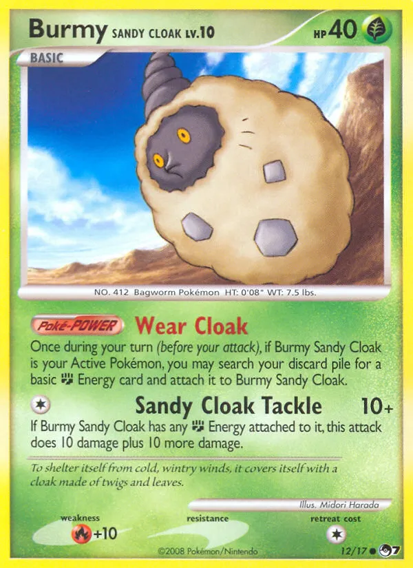 Burmy Sandy Cloak card image