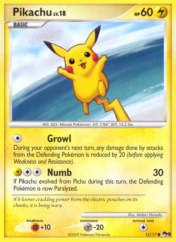 Pikachu #15 card image