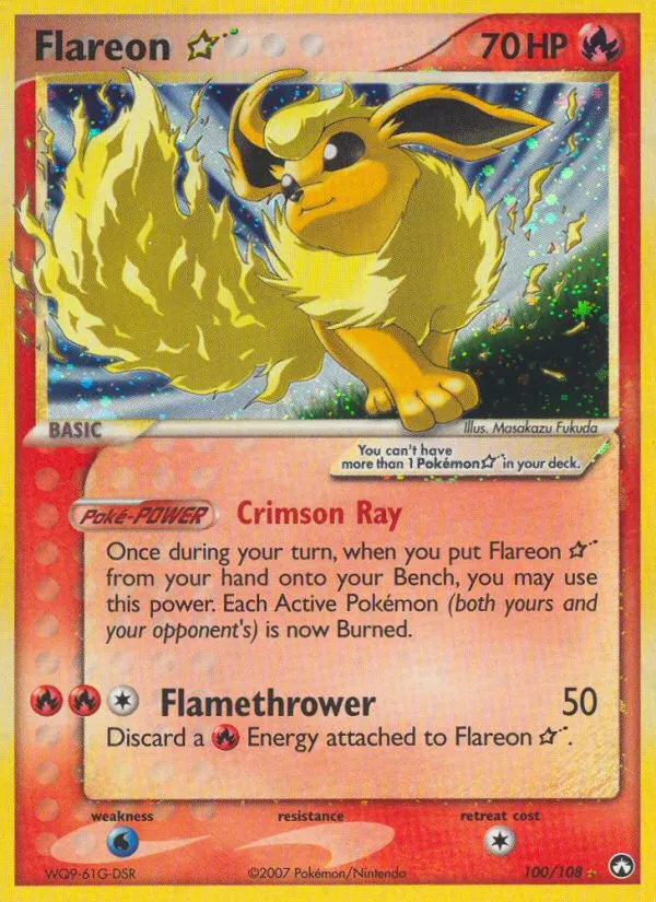 Flareon Star #100 card image