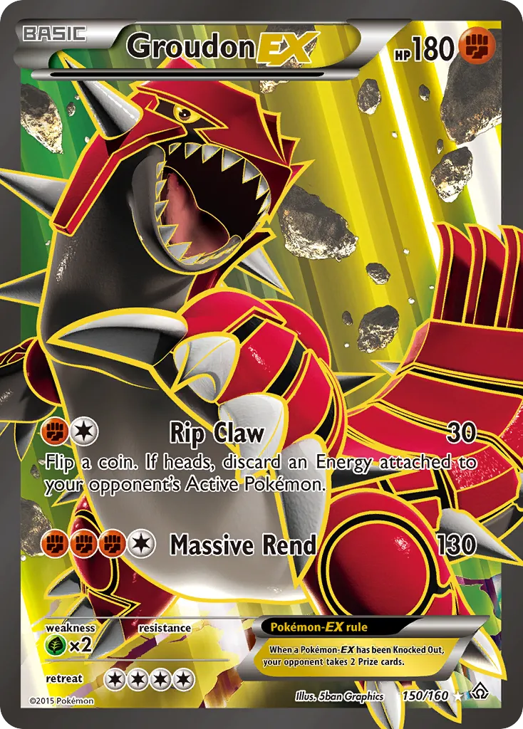 Groudon-EX #150 card image