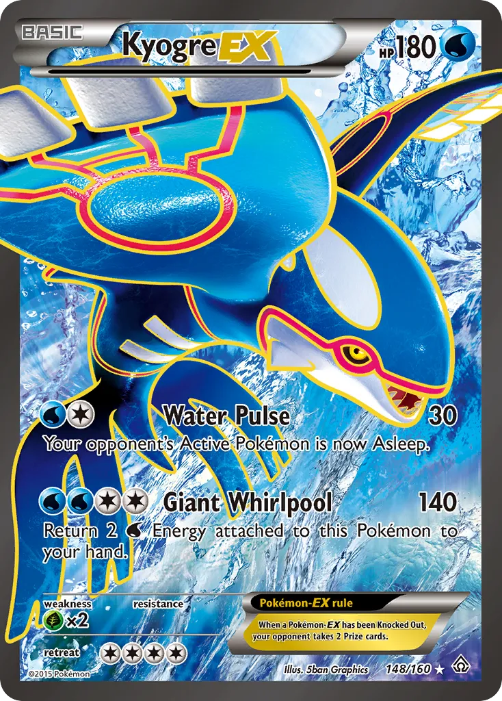 Kyogre-EX #148 card image