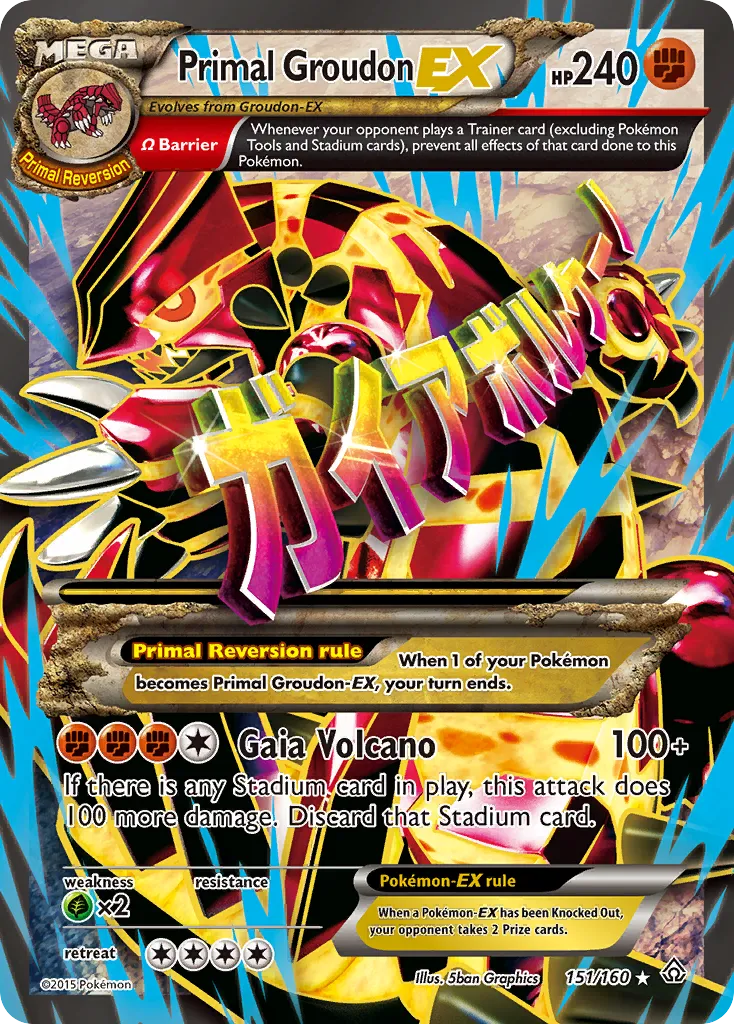 Primal Groudon-EX #151 card image