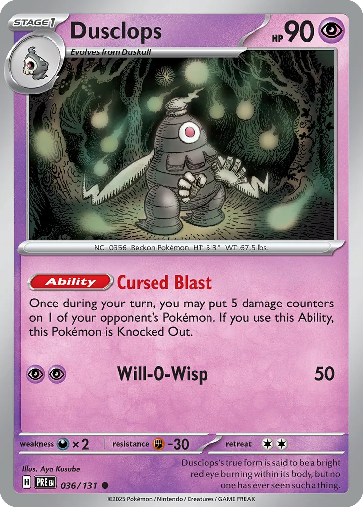 Dusclops card image
