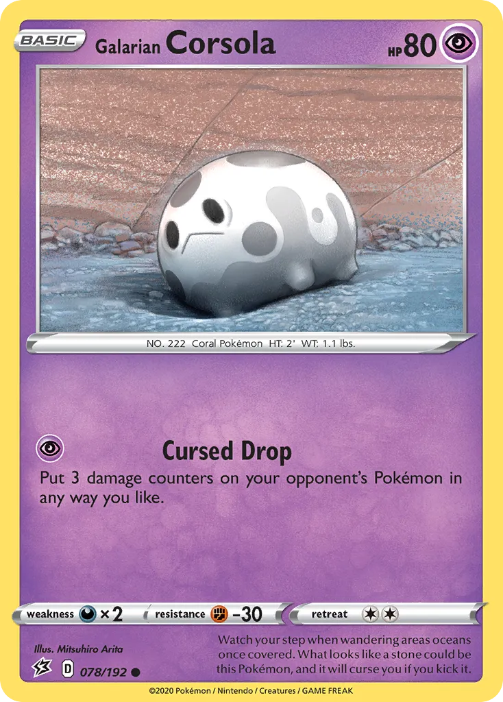 Galarian Corsola card image